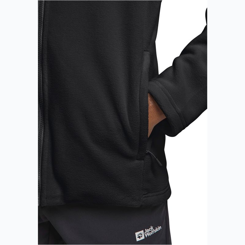 Pánská fleecová mikina Jack Wolfskin Winterstein Fz black 4