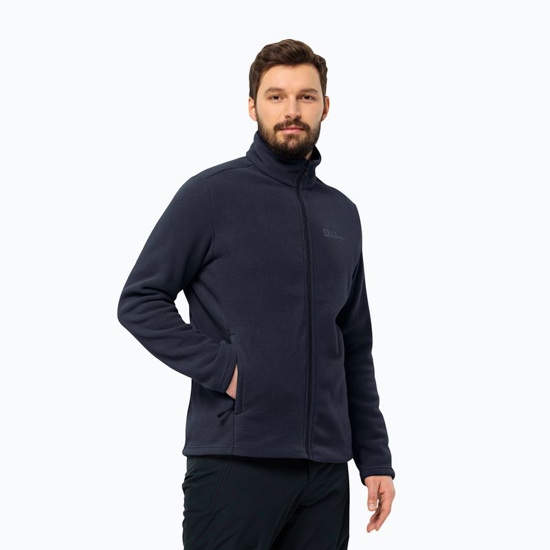 Pánská fleecová mikina Jack Wolfskin Winterstein Fz night blue