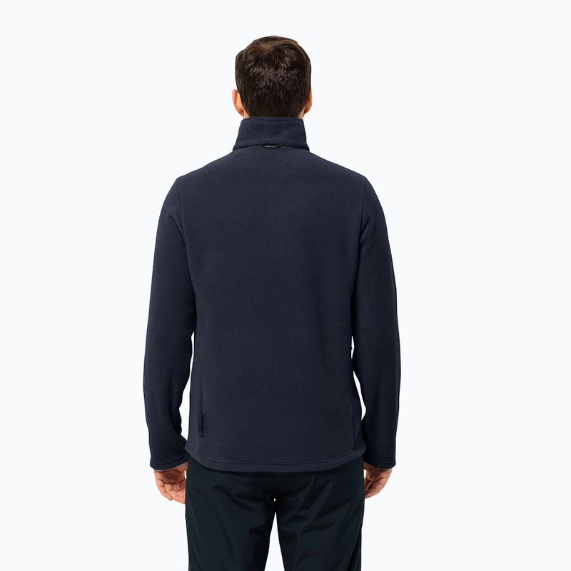 Pánská fleecová mikina Jack Wolfskin Winterstein Fz night blue 2