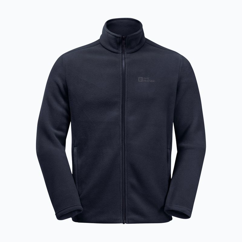 Pánská fleecová mikina Jack Wolfskin Winterstein Fz night blue 6