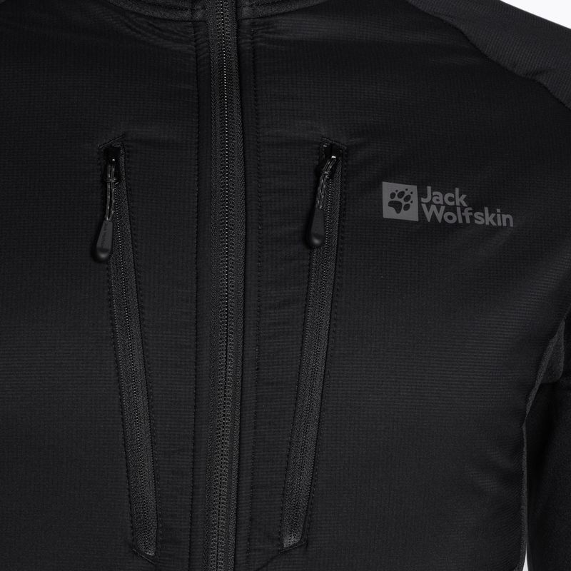 Jack Wolfskin pánská péřová bunda Alpgrat Pro Ins Fz černá 7