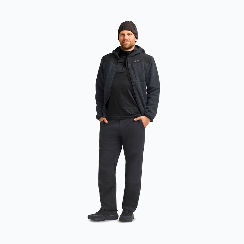 Pánská fleecová mikina Jack Wolfskin Kammweg Pile Fz phantom 2