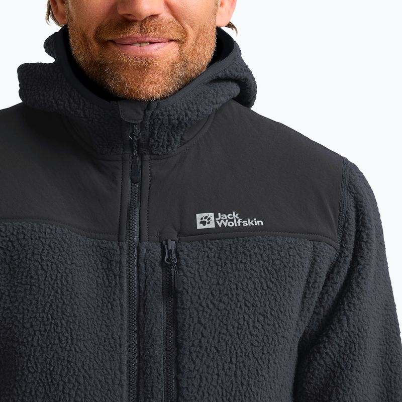 Pánská fleecová mikina Jack Wolfskin Kammweg Pile Fz phantom 5