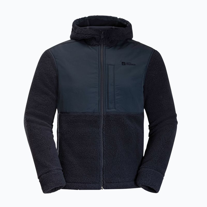 Pánská fleecová mikina Jack Wolfskin Felslicht Hooded night blue 7