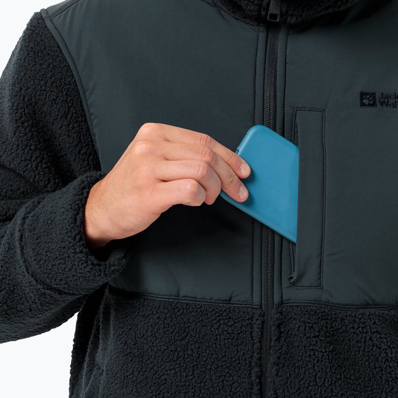 Pánská fleecová mikina Jack Wolfskin Felslicht Hooded night blue 5