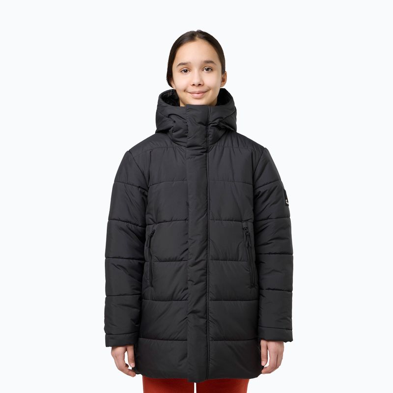 Dětská zateplená bunda Jack Wolfskin Teen Ins Long granite black