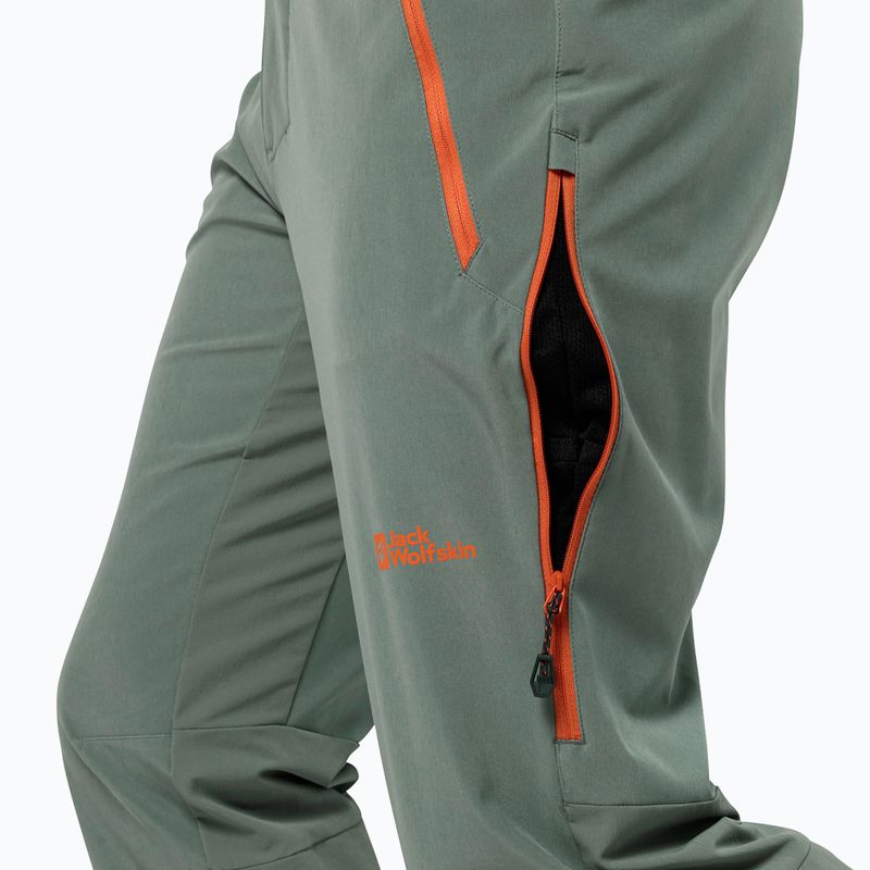 Jack Wolfskin pánské trekové kalhoty Alpspitze Tour hedge green 4