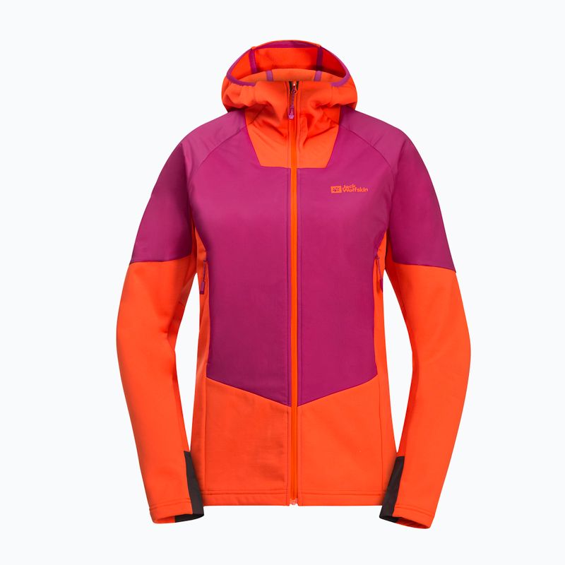 Jack Wolfskin Alpspitze Ins Hybrid nová magenta dámská bunda do deště 7
