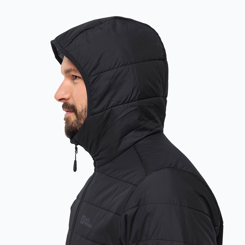 Jack Wolfskin pánská péřová bunda Lapawa Ins Hoody černá 3