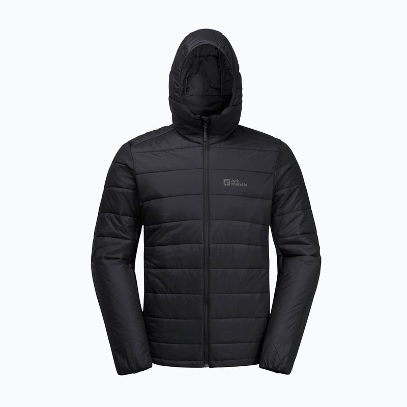 Jack Wolfskin pánská péřová bunda Lapawa Ins Hoody černá 7