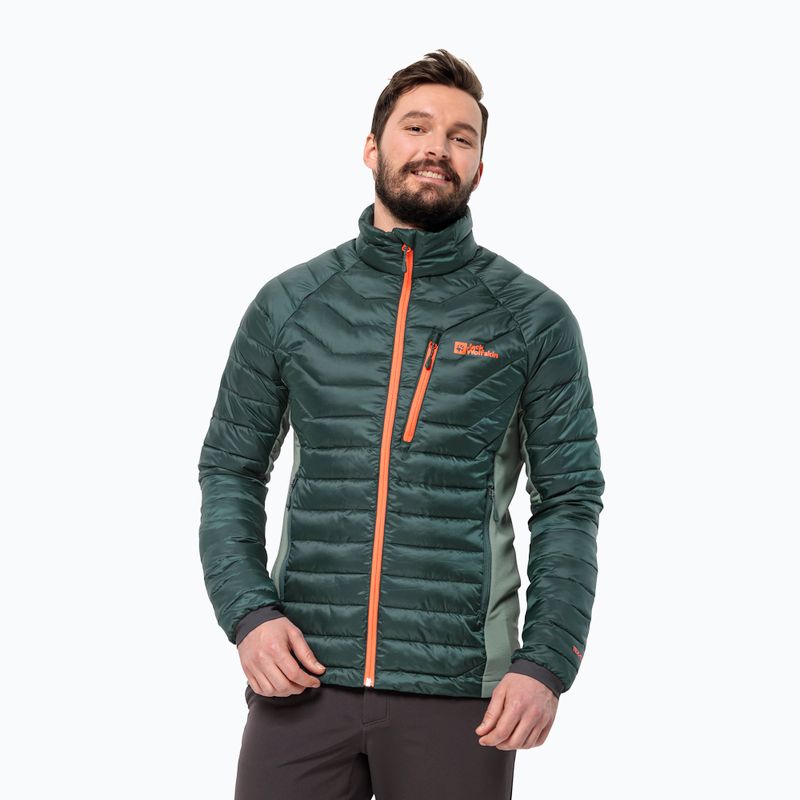 Jack Wolfskin pánská péřová bunda Routeburn Pro Ins black olive