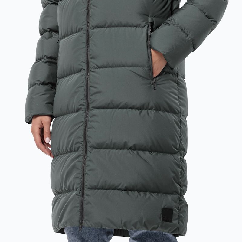 Dámský péřový kabát Jack Wolfskin Frozen Palace slate green 4
