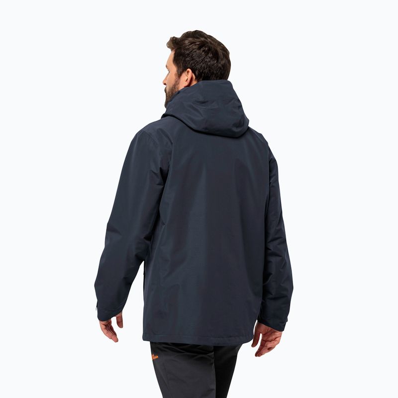 Pánská bunda do deště  Jack Wolfskin Fernblick 2L night blue 2