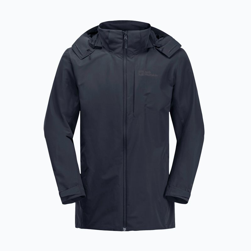 Pánská bunda do deště  Jack Wolfskin Fernblick 2L night blue 7