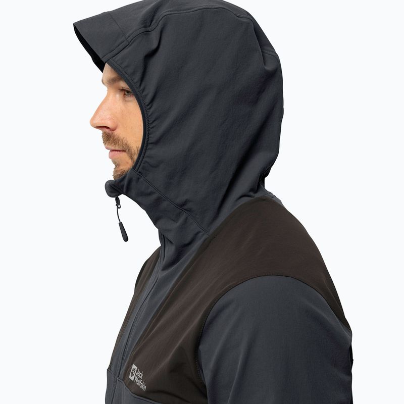Pánská softshellová bunda Jack Wolfskin Andur phantom 2