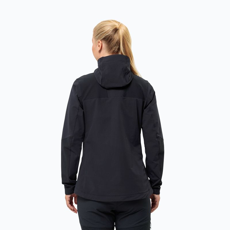 Dámská softshellová bunda Jack Wolfskin Andur black 2
