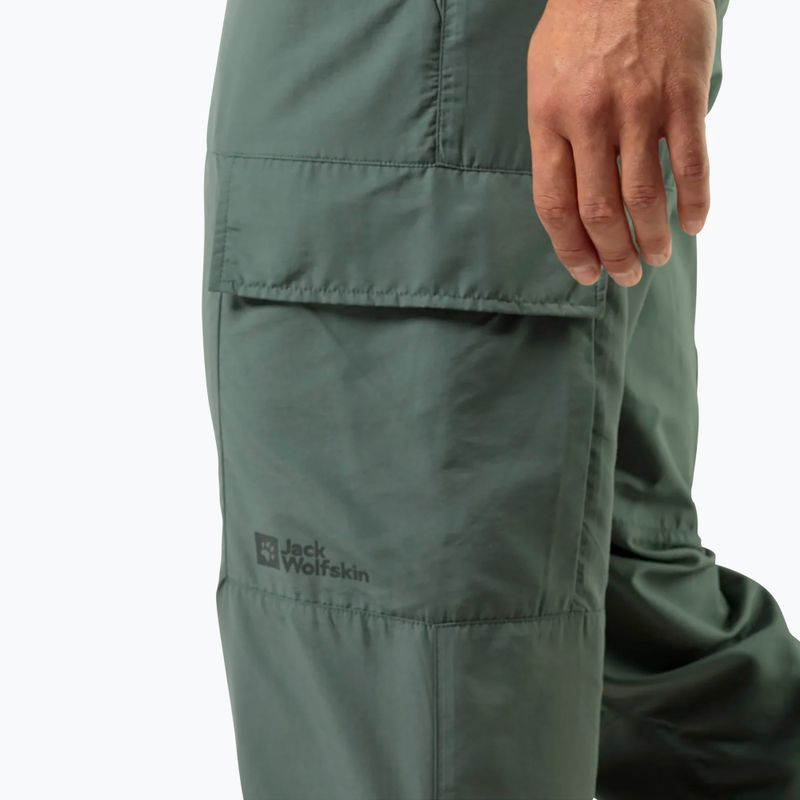 Pánské trekové kalhoty Jack Wolfskin Barrier hedge green 4