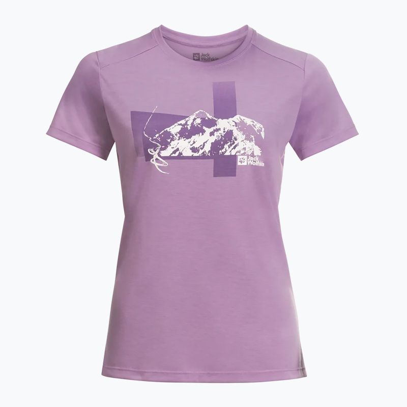 Dámské trekové tričko Jack Wolfskin Vonnan S/S Graphic velvet 4
