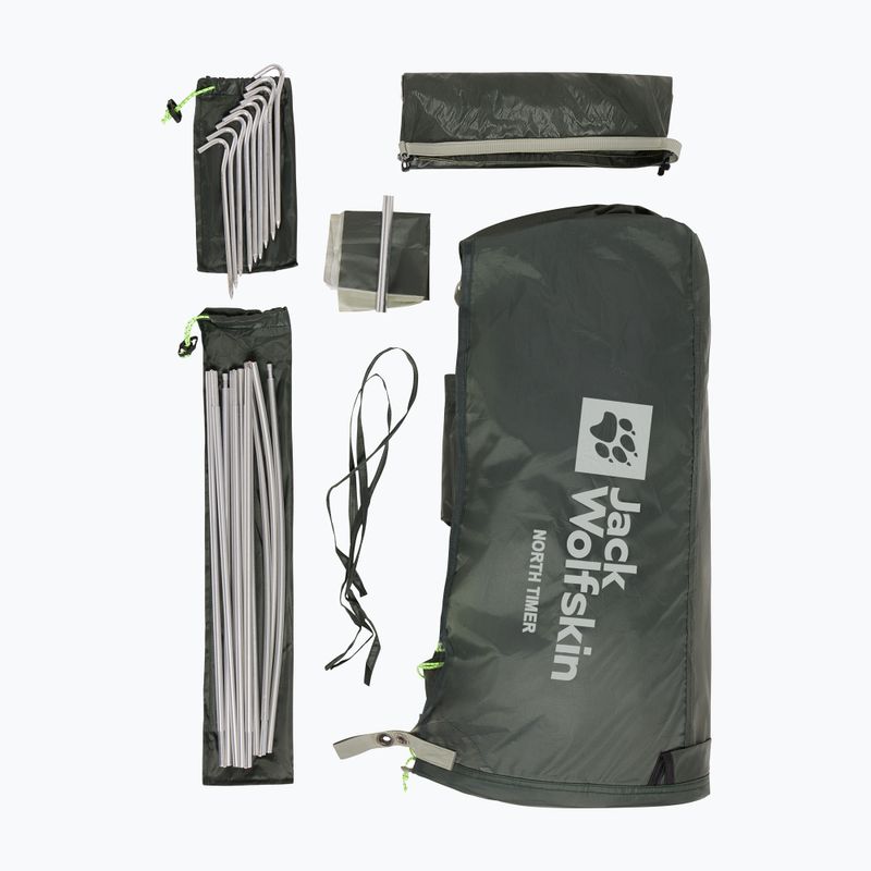 Trekový stan pro 1 osobu Jack Wolfskin North Timer island moss 14