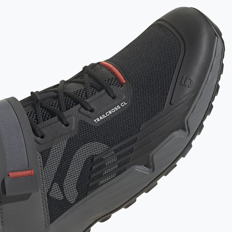 Pánská MTB cyklistická obuv adidas FIVE TEN Trailcross Clip In core black/grey three/red 11
