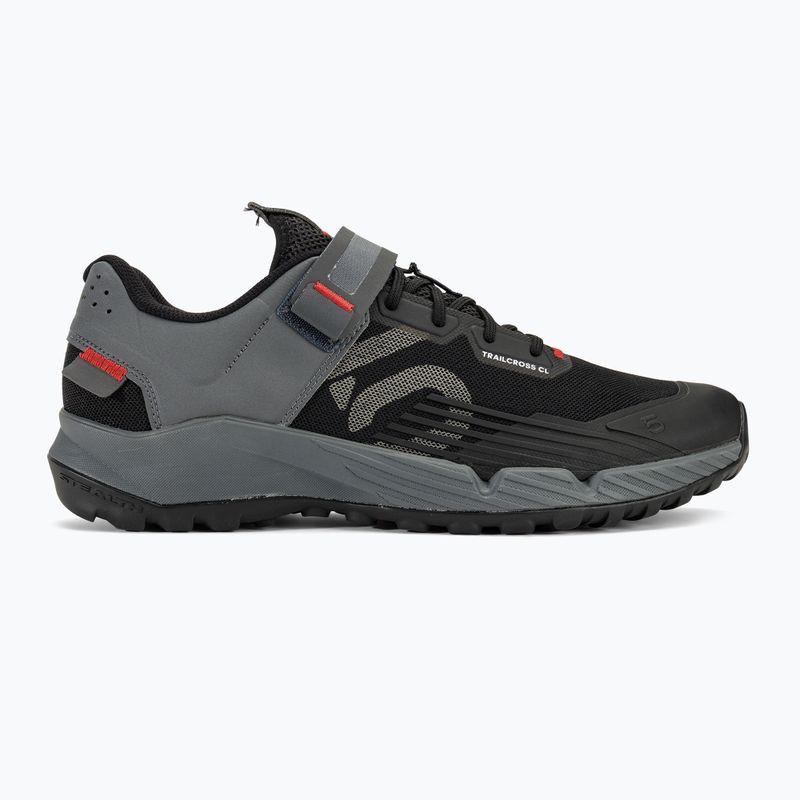 Pánská MTB cyklistická obuv adidas FIVE TEN Trailcross Clip In core black/grey three/red 2