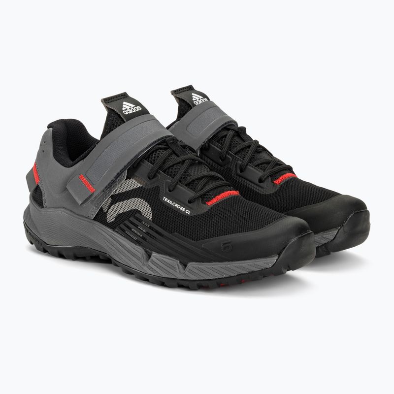 Dámská MTB cyklistická obuv adidas FIVE TEN Trailcross Clip In core black/grey three/red 6