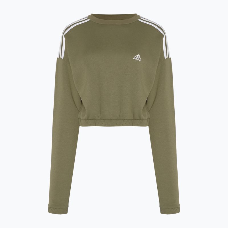 Dámská mikina Adidas Hyperglam Crop Crew focus olive