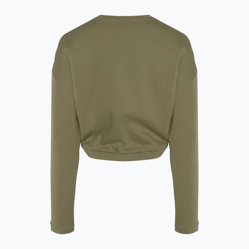 Dámská mikina Adidas Hyperglam Crop Crew focus olive 2