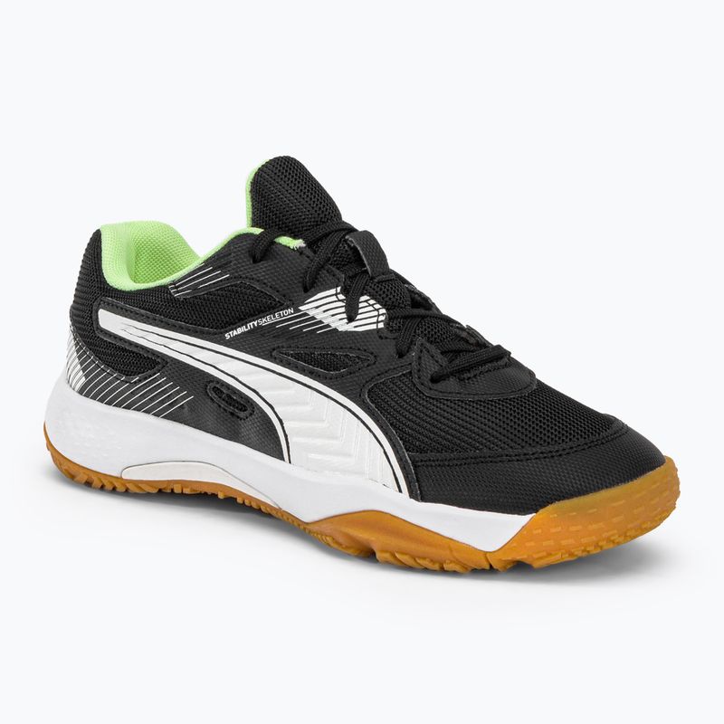 PUMA Solarflash Jr II dětská házenkářská obuv černá 106883 01