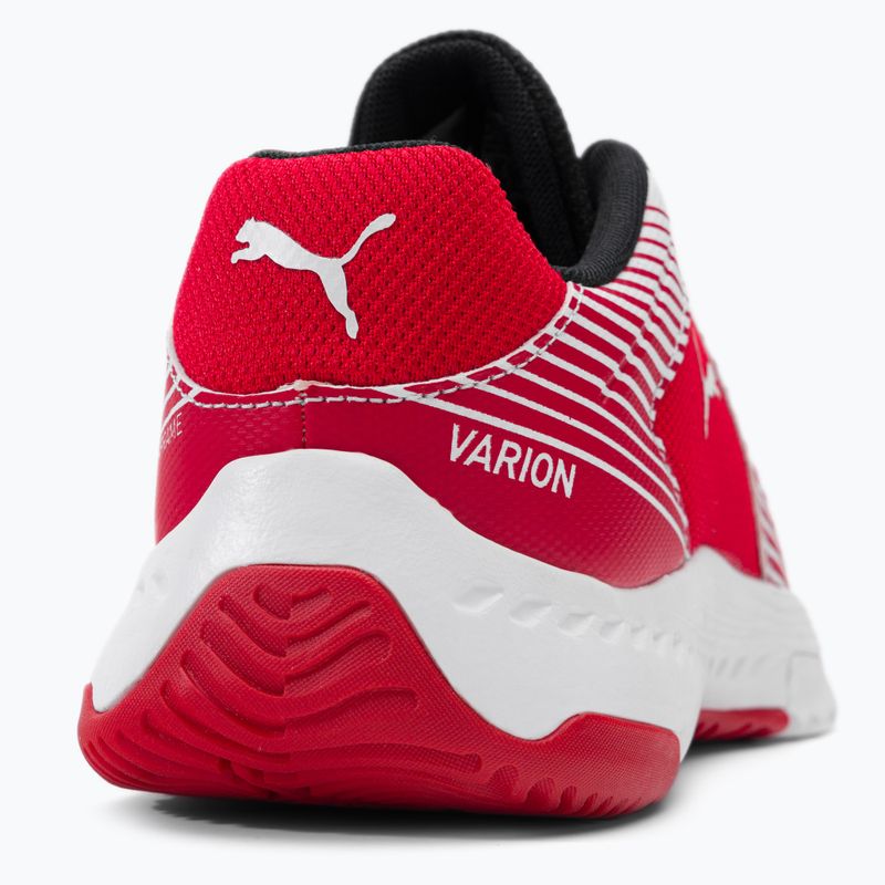Dětská volejbalová obuv PUMA Varion Jr bílo-červene 10658507 8
