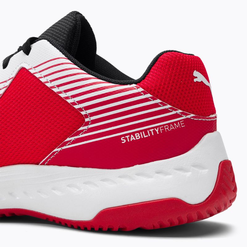 Dětská volejbalová obuv PUMA Varion Jr bílo-červene 10658507 10