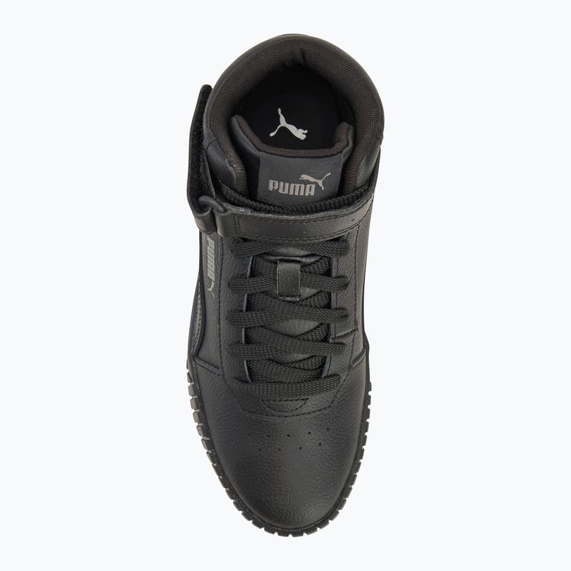 Dětské boty PUMA Carina 2.0 Mid Jr puma black/puma black/dark shadow 5