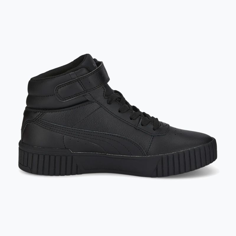 Dětské boty PUMA Carina 2.0 Mid Jr puma black/puma black/dark shadow 10