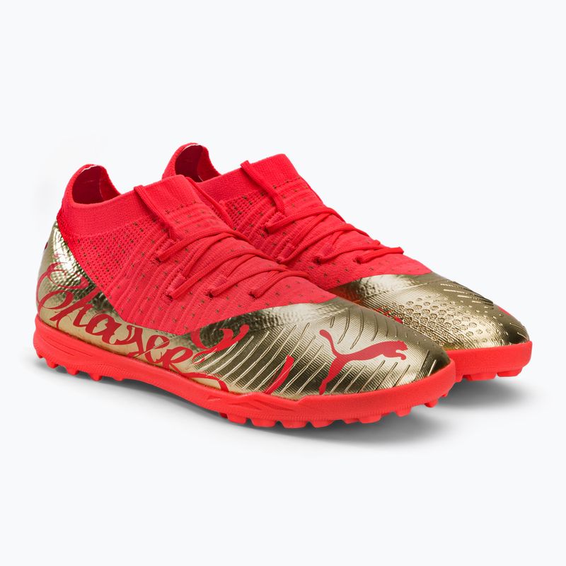 Dětské kopačky PUMA Future Z 3.4 Neymar Jr. TT oranžová a zlatá 107108 01 4