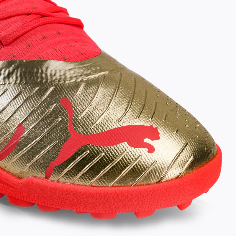 Dětské kopačky PUMA Future Z 3.4 Neymar Jr. TT oranžová a zlatá 107108 01 7
