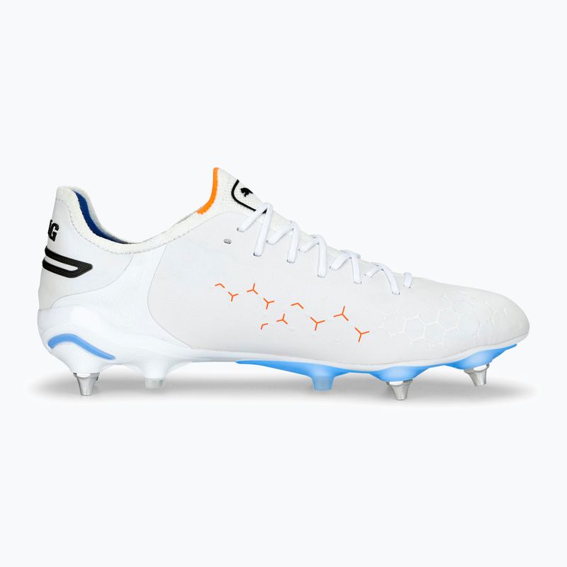 Pánské kopačky PUMA King Ultimate MXSG puma white/puma black/blue glimmer/ultra orange 12