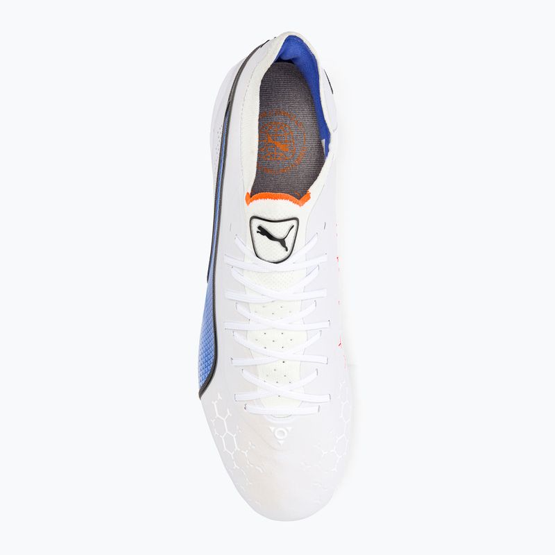 Pánské kopačky PUMA King Ultimate MXSG puma white/puma black/blue glimmer/ultra orange 6