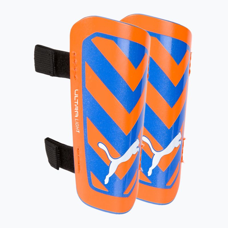 Fotbalové chrániče PUMA Ultra Light Strap oranžovo-modré 030875 01