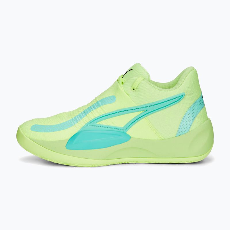 Pánské basketbalové boty PUMA Rise Nitro fast yellow/electric peppermint 11