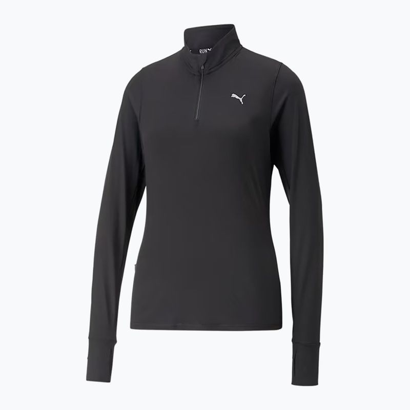 Dámská běžecká mikina PUMA Run Favorite 1/4 Zip puma black