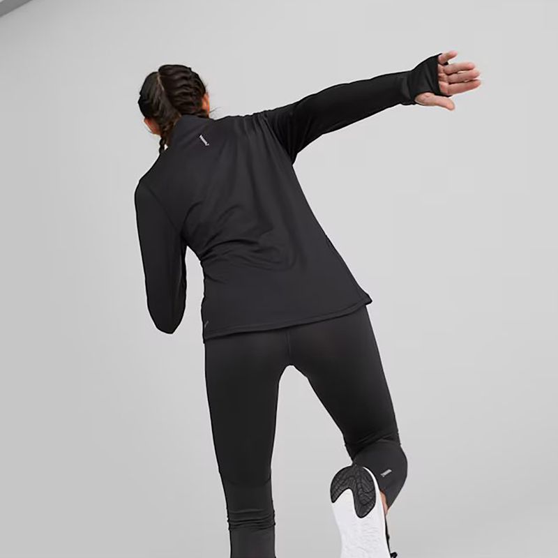 Dámská běžecká mikina PUMA Run Favorite 1/4 Zip puma black 4