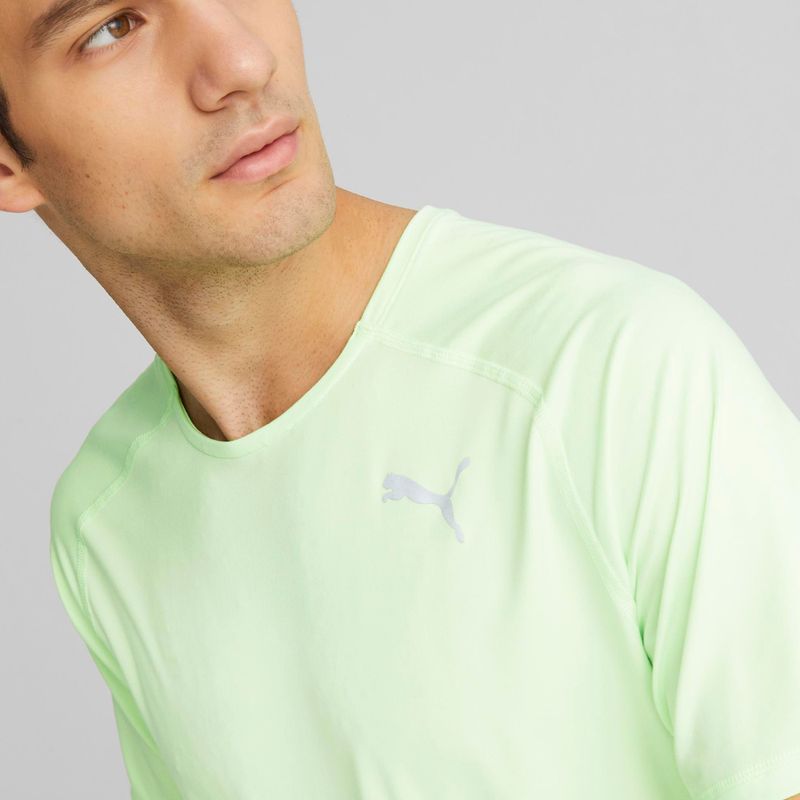 Pánské běžecké tričko PUMA Run Cloudspun green 523269 34 5