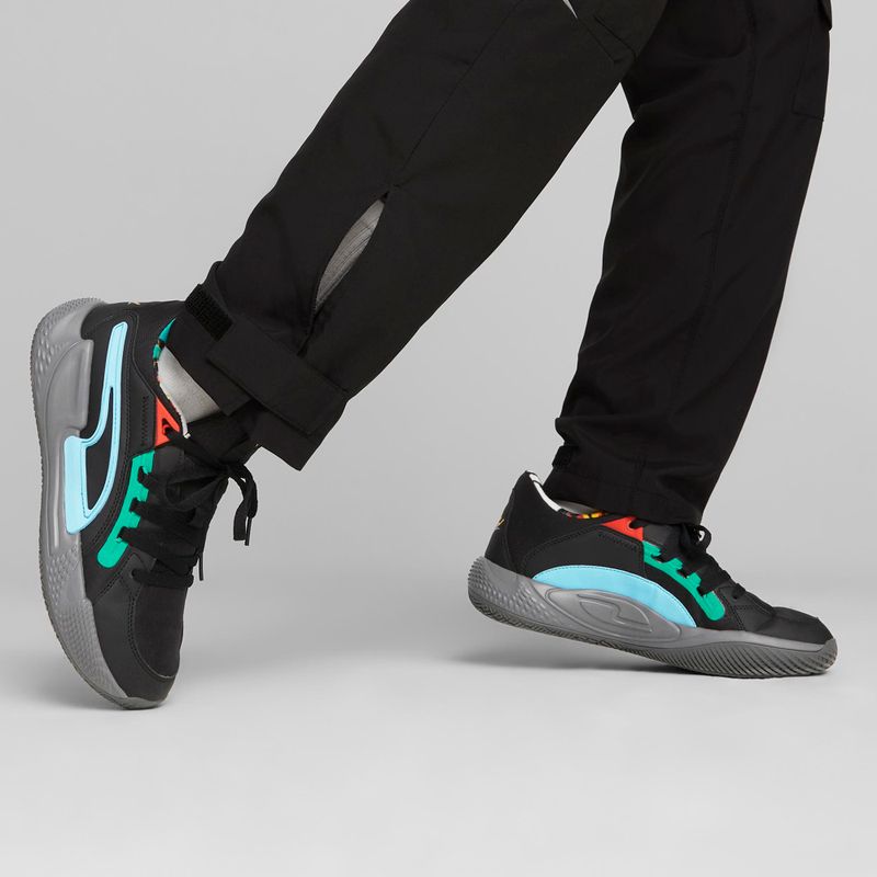 PUMA Court Rider Chaos Block Party pánské basketbalové boty black 378265 01 4