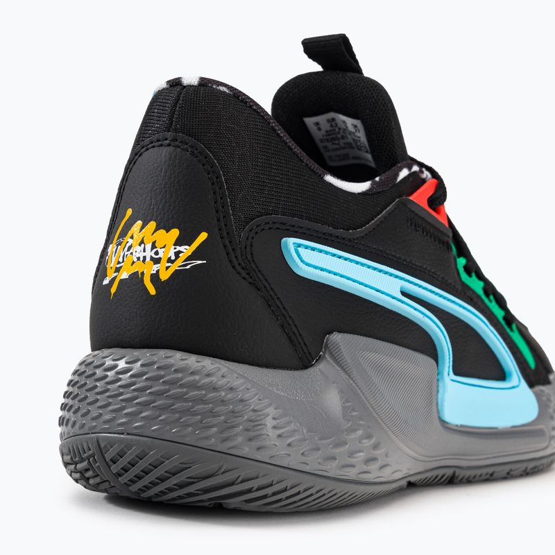 PUMA Court Rider Chaos Block Party pánské basketbalové boty black 378265 01 12