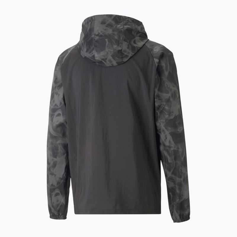 Pánská běžecká bunda PUMA Run Favorite Aop Woven černá 523389 01 6