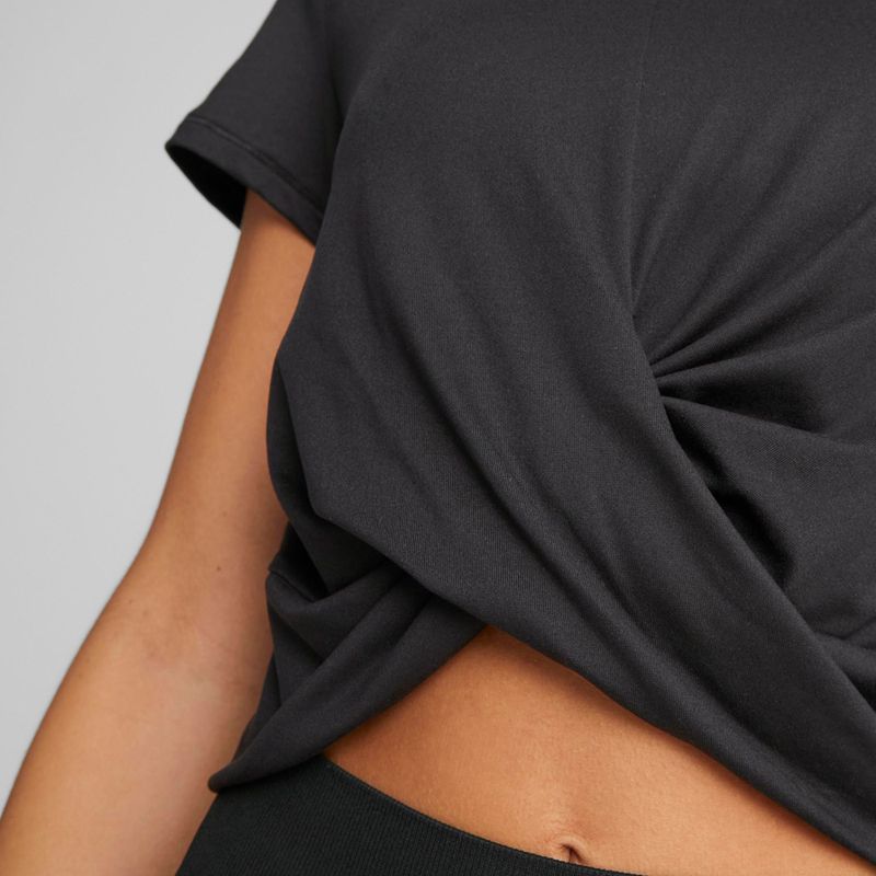Dámské tričko na jógu PUMA Studio Yogini Lite Twist černé 523164 01 6