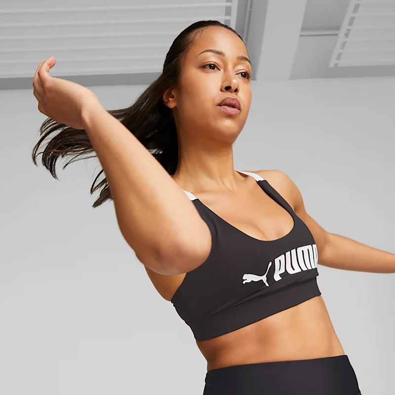 Fitness podprsenka PUMA Mid Impact Puma Fit puma černá 6