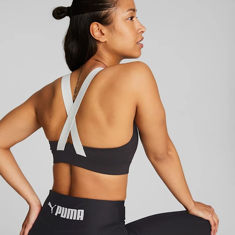 Fitness podprsenka PUMA Mid Impact Puma Fit puma černá 8