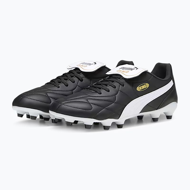 Pánské kopačky PUMA King Top FG/AG puma black/puma white/puma gold 13