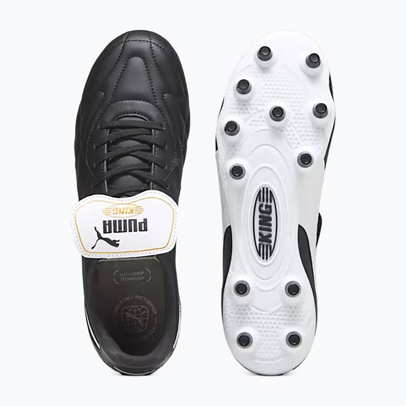 Pánské kopačky PUMA King Top FG/AG puma black/puma white/puma gold 14